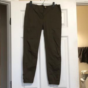 green veronica beard joggers
